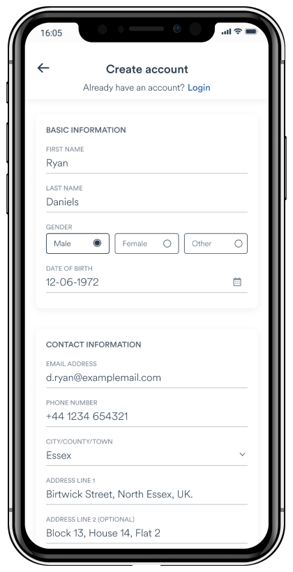 CREATE / LOG INTO ACCOUNT CREATE / LOG INTO ACCOUNT